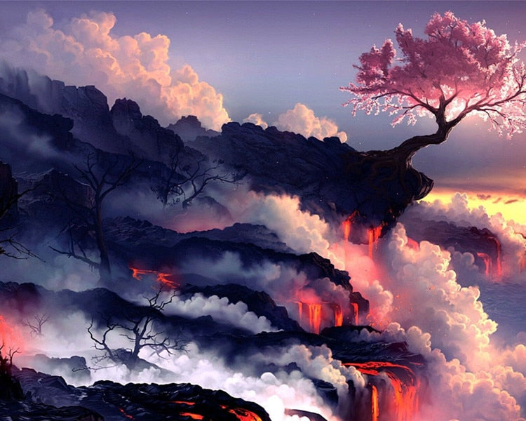 Volcano Eruption 5D DIY Diamond Painting