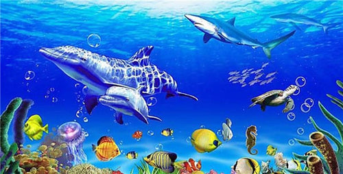 Marine Life 5D DIY Paint By Diamond Kit