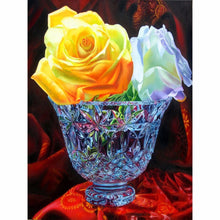 Rose in a Bowl 5D DIY Paint By Diamond Kit