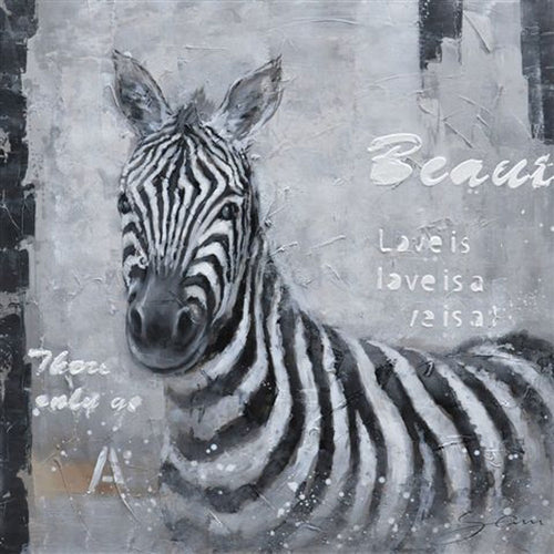 Happy Zebra 5D DIY Paint By Diamond Kit