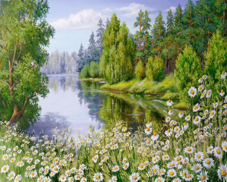 Lake Landscape 5D DIY Paint By Diamond Kit