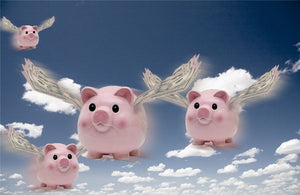 Four Flying Piggies 5D DIY Paint By Diamond Kit