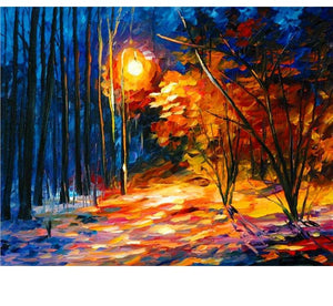 Forest Painting 5D DIY Paint By Diamond Kit