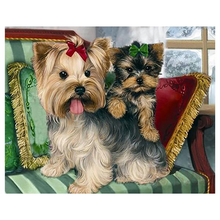 Dogs Embroidery 5D DIY Paint By Diamond Kit