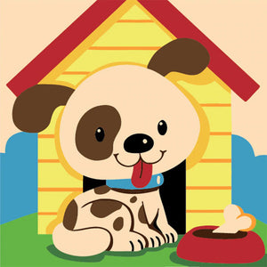 Silly Puppy 5D DIY Paint By Diamond Kit
