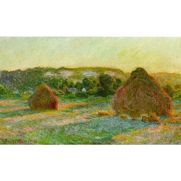 Haystacks - Claude Monet 5D DIY Paint By Diamond Kit