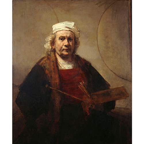 Self-Portrait with Two Circles by Rembrandt - Rembrandt 5D DIY Paint By Diamond Kit