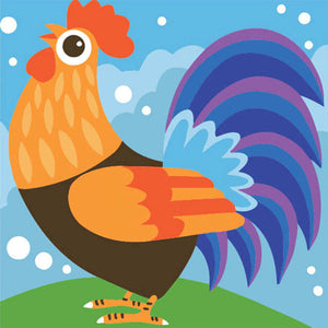 Morning Rooster 5D DIY Paint By Diamond Kit