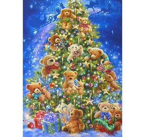 Teddy Christmas Tree 5D DIY Diamond Painting