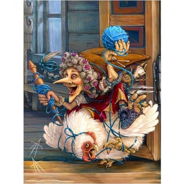 Witch Painting 5D DIY Paint By Diamond Kit