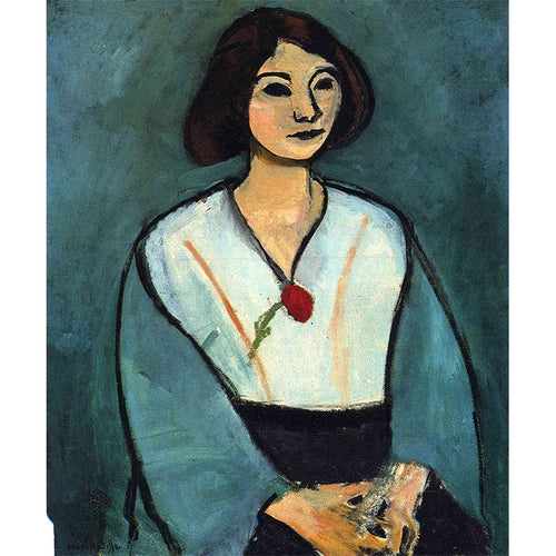 Woman in Green with a Carnation, Henri Matisse 5D DIY Paint By Diamond Kit
