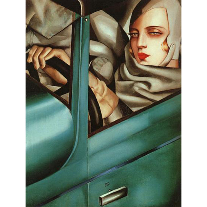 Self-portrait in a Green Bugatti, Tamara de Lempicka 5D DIY Paint By Diamond Kit